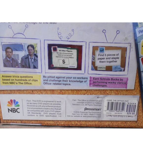 NBC The Office DVD Board Game 2008 Pressman Sealed - Picture 4 of 6
